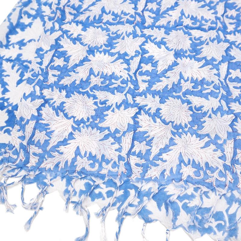 【メール便OK】ハンドブロックプリント コットンストール IBP-SCF010 |  | 01