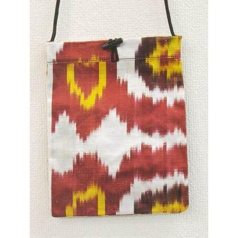 最終処分価格 ウズベキスタン イカット/絣　ポシェット バッグ IK-A011 24ｘ18ｃｍ | 