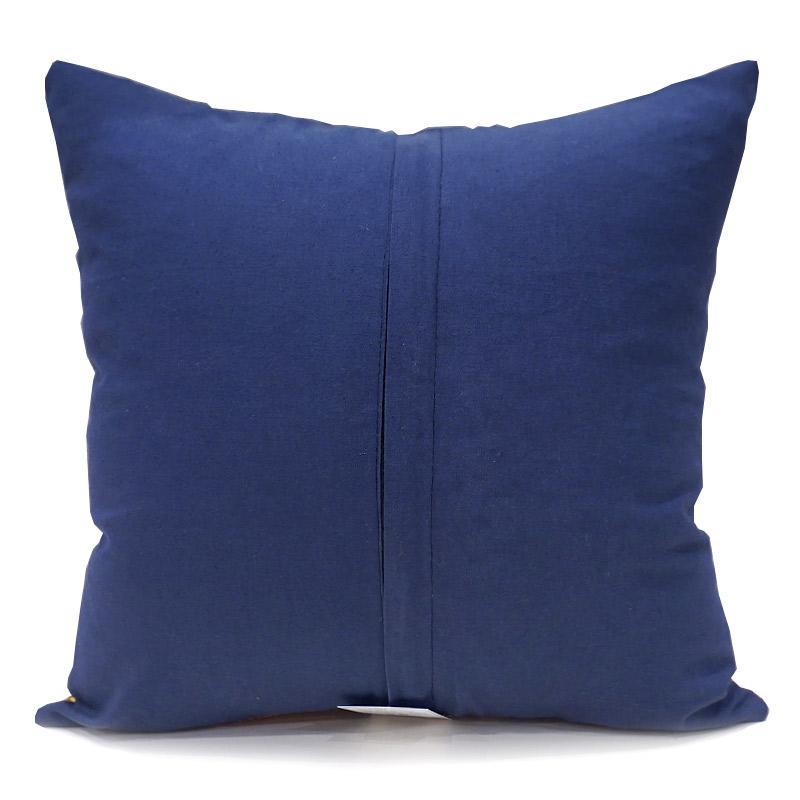 インド製「カンタキルト」クッションカバー◆トロピカル/ブルー　KCC-FTBL |  | 01