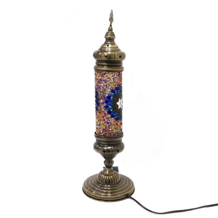 トルコ製 モザイクテーブルランプ LS-C101（LEDサービス球付） |  | 01