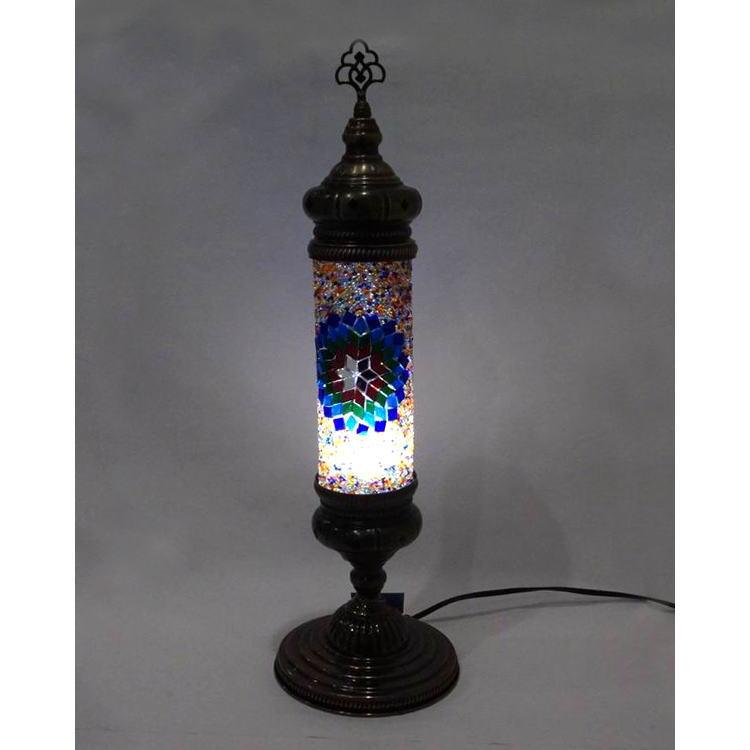 トルコ製 モザイクテーブルランプ LS-C101（LEDサービス球付） |  | 02