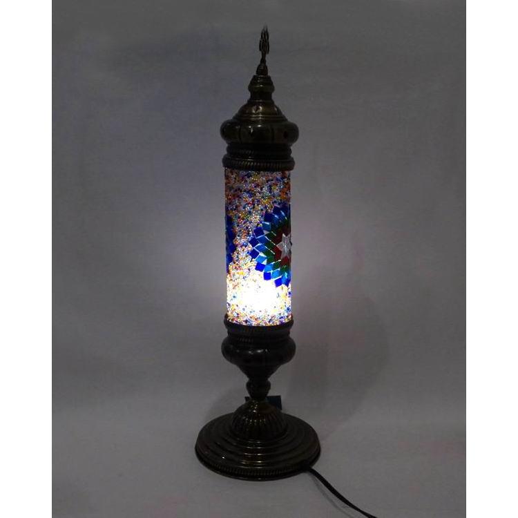 トルコ製 モザイクテーブルランプ LS-C101（LEDサービス球付） |  | 03