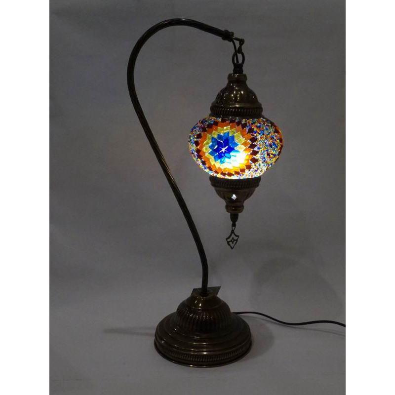 トルコ製 モザイクテーブルランプ LS-H109（LEDサービス球付） |  | 02