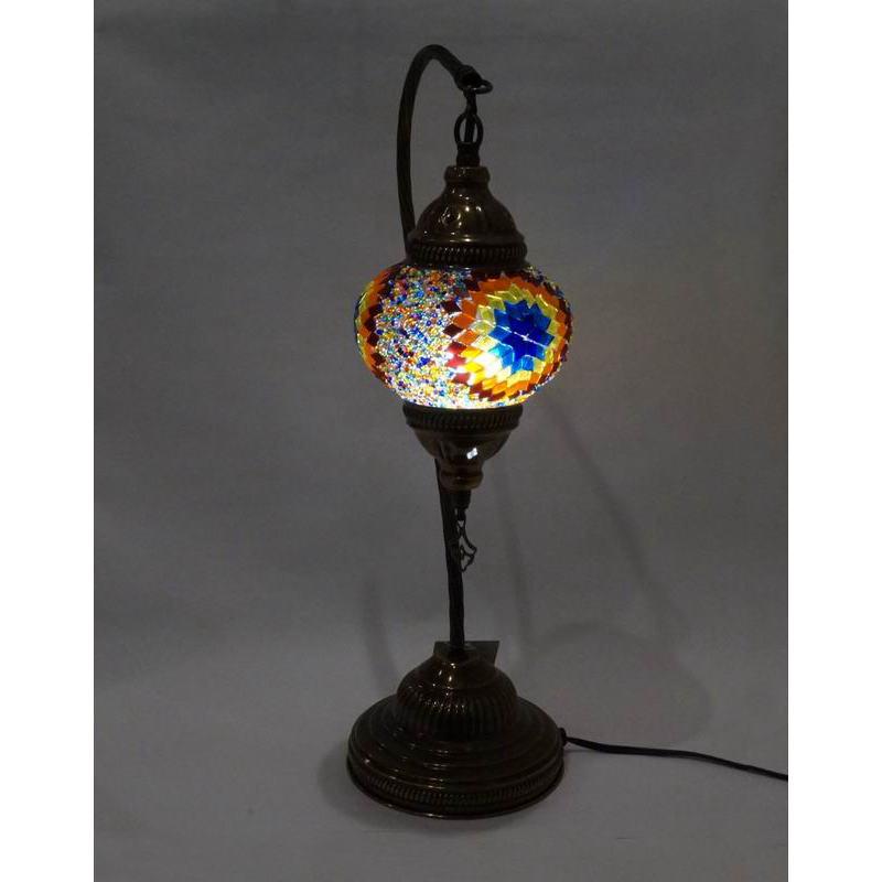 トルコ製 モザイクテーブルランプ LS-H109（LEDサービス球付） |  | 03