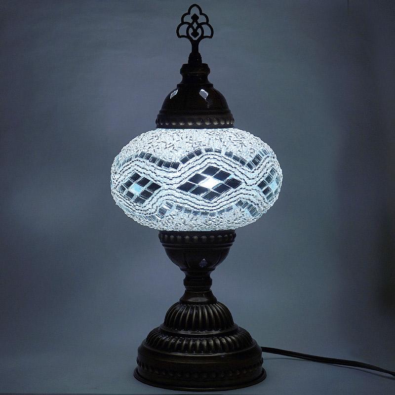 トルコ製　モザイクガラス テーブルランプ　LS-L110 (LEDサービス球付) |  | 01