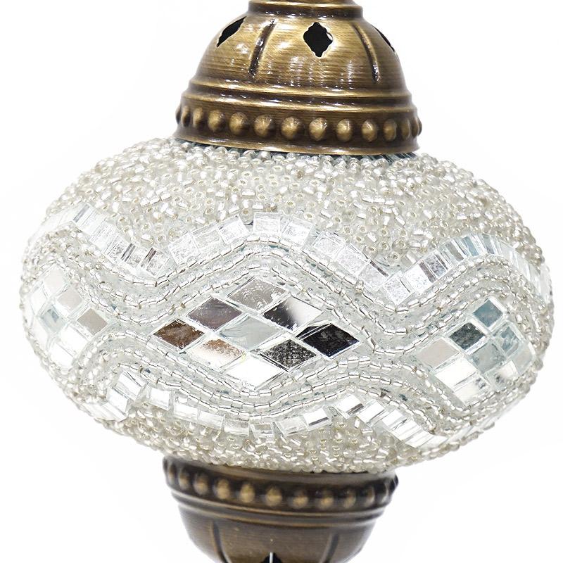 トルコ製　モザイクガラス テーブルランプ　LS-L110 (LEDサービス球付) |  | 02