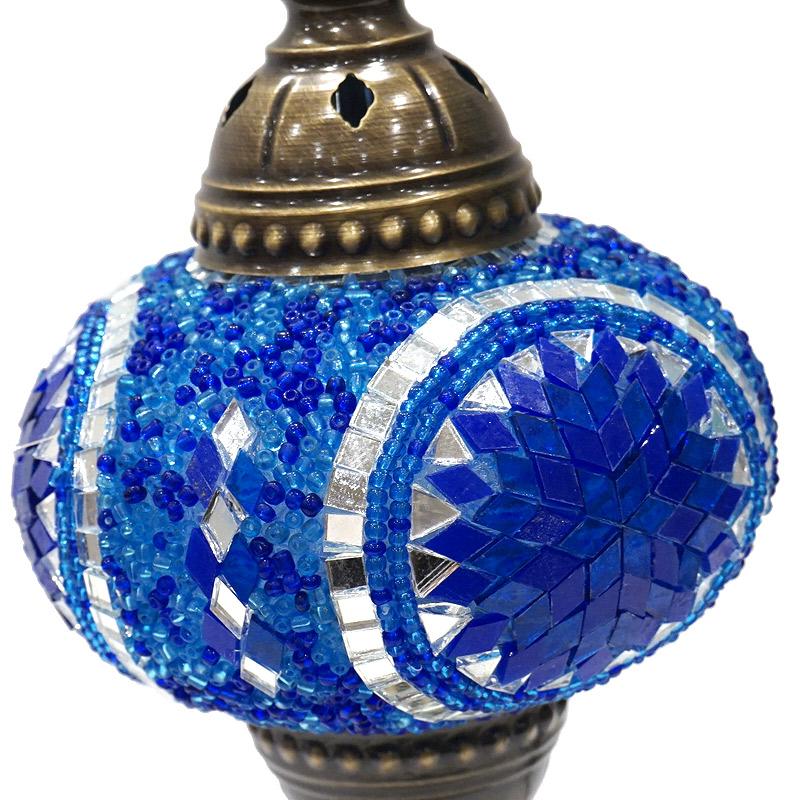 トルコ製　モザイクガラス テーブルランプ　LS-L111 (LEDサービス球付) |  | 04