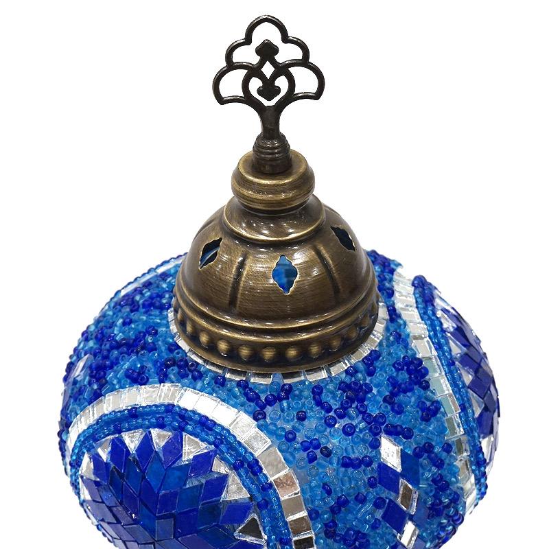 トルコ製　モザイクガラス テーブルランプ　LS-L111 (LEDサービス球付) |  | 05