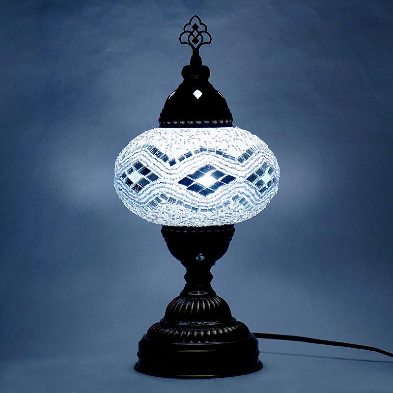 トルコ製　モザイクガラス テーブルランプ　LS-L112 (LEDサービス球付) |  | 01