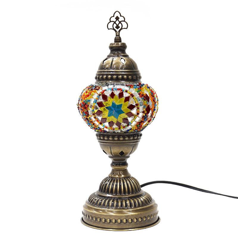 トルコ製　モザイクガラス テーブルランプ　LS-M115 (LEDサービス球付) | 