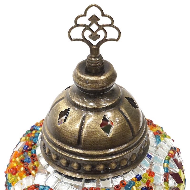 トルコ製　モザイクガラス テーブルランプ　LS-M115 (LEDサービス球付) |  | 04