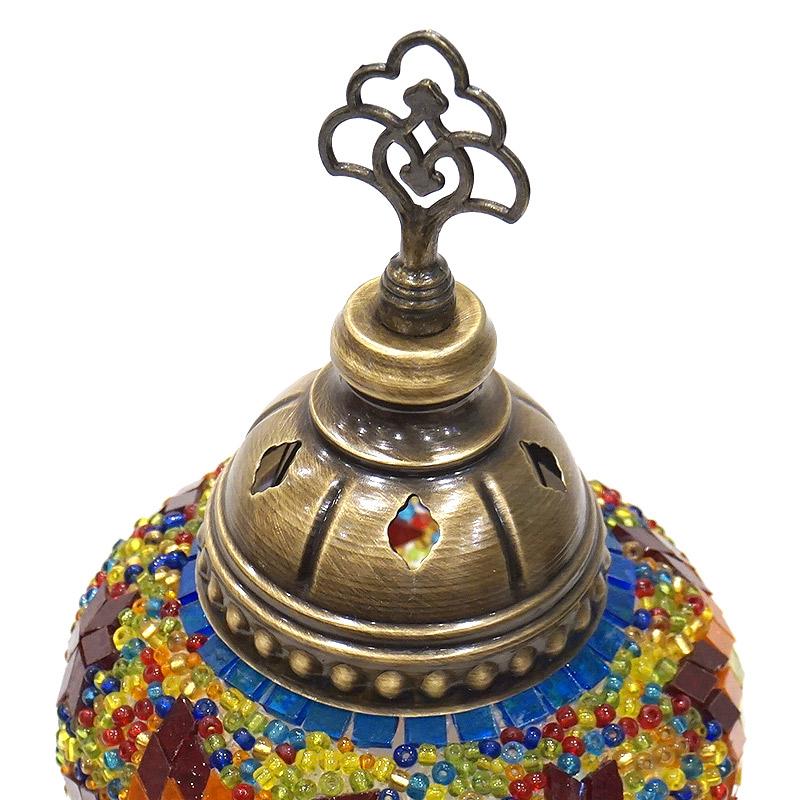 トルコ製　モザイクガラス テーブルランプ　LS-M116 (LEDサービス球付) |  | 05