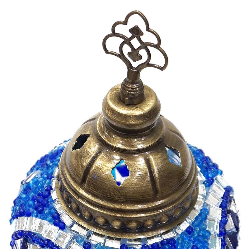 トルコ製　モザイクガラス テーブルランプ　LS-M117 (LEDサービス球付) |  | 04