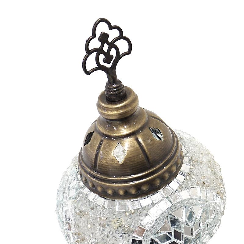 トルコ製 モザイクガラス テーブルランプ LS-M118 (LEDサービス球付