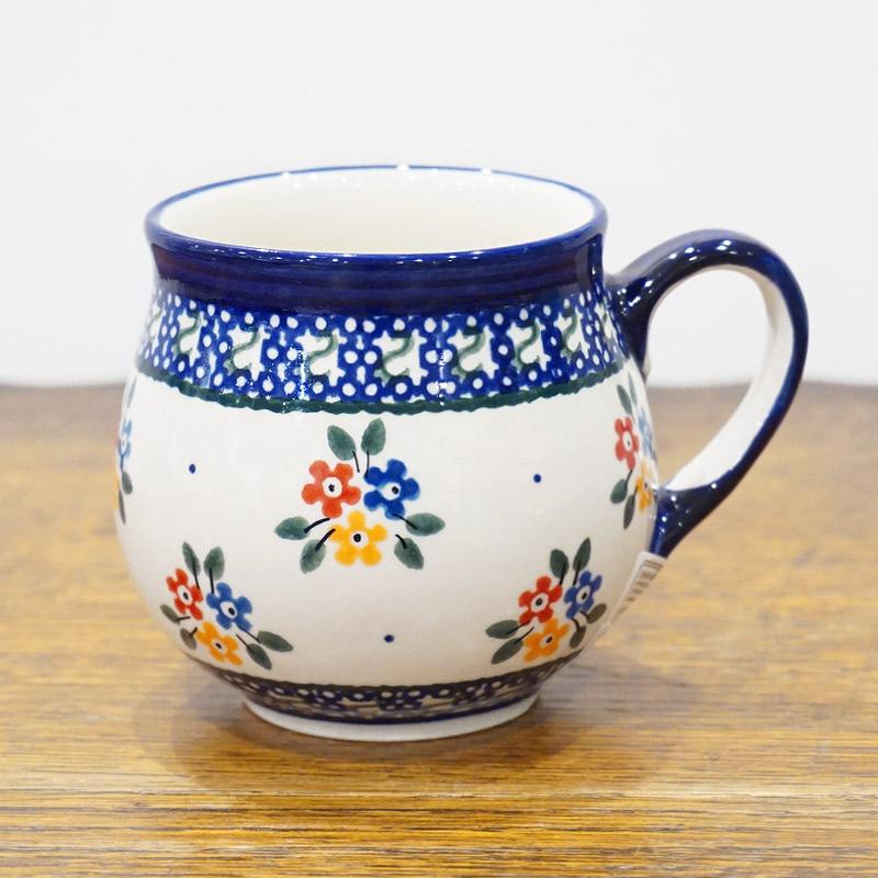 ポーランド陶器　ポーリッシュポタリー 「Millena」 マグカップ（約250ml） M0116-04　ブーケ | 