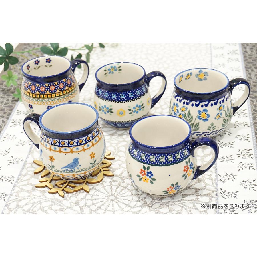 ポーランド陶器　ポーリッシュポタリー 「Millena」 マグカップ（約250ml） M0116-075B　忘れな草 |  | 05