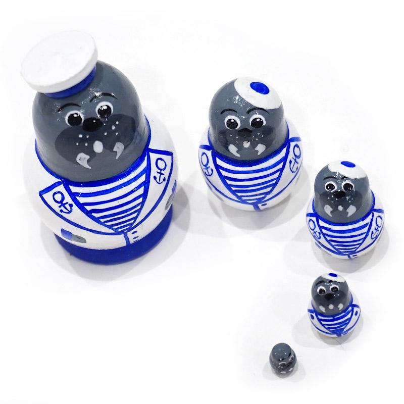 ロシア　ミニマトリョーシカ　アシカ（5P）　MAT-050 |  | 03