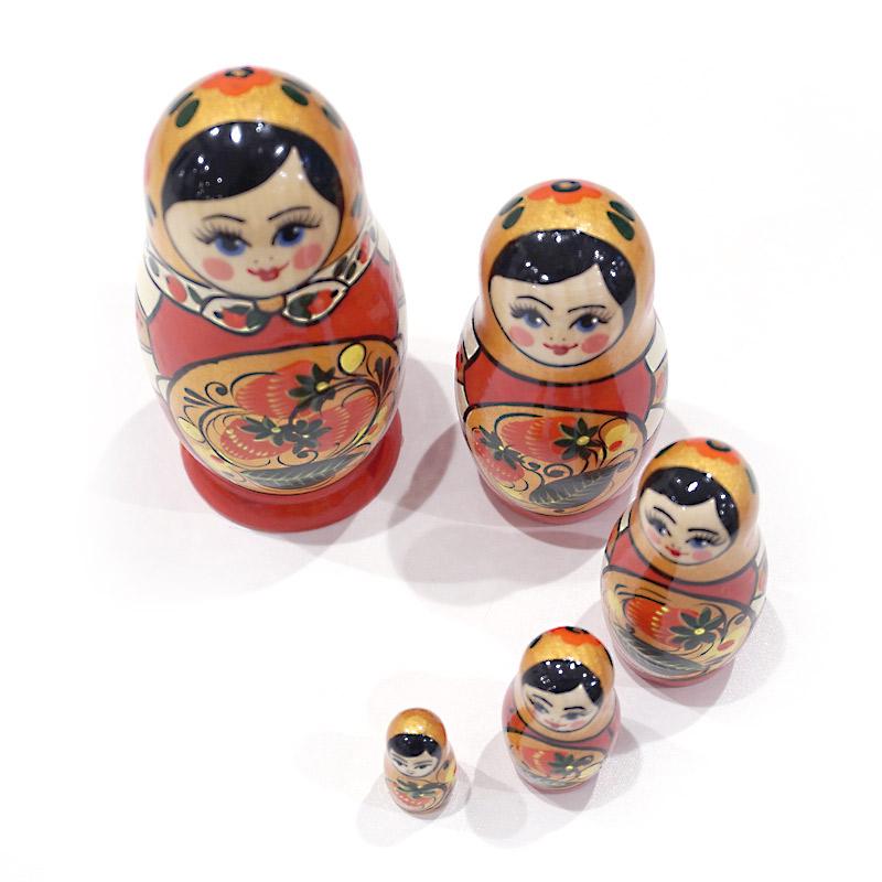 ロシアのマトリョーシカ 5体セット Amazon.co.jp: マトリョーシカ マトリョシカ ロシアの入れ子人形