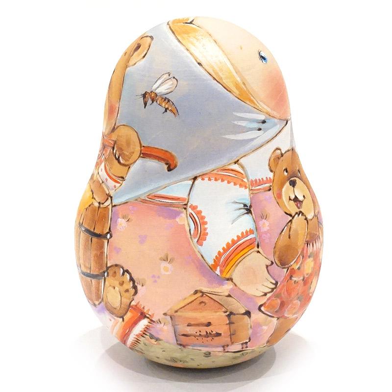 ロシア　イリーナ・ヴァトルーシュキナ作　起き上がりこぼし（くま）　MAT-096 |  | 03