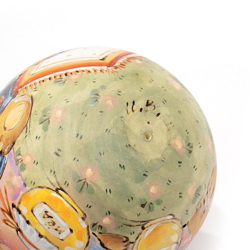 ロシア　イリーナ・ヴァトルーシュキナ作　起き上がりこぼし（くま）　MAT-096 |  | 05