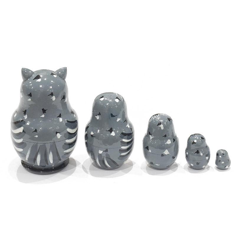 ロシア　ミニマトリョーシカ　フクロウ（5P）　MAT-110 |  | 03