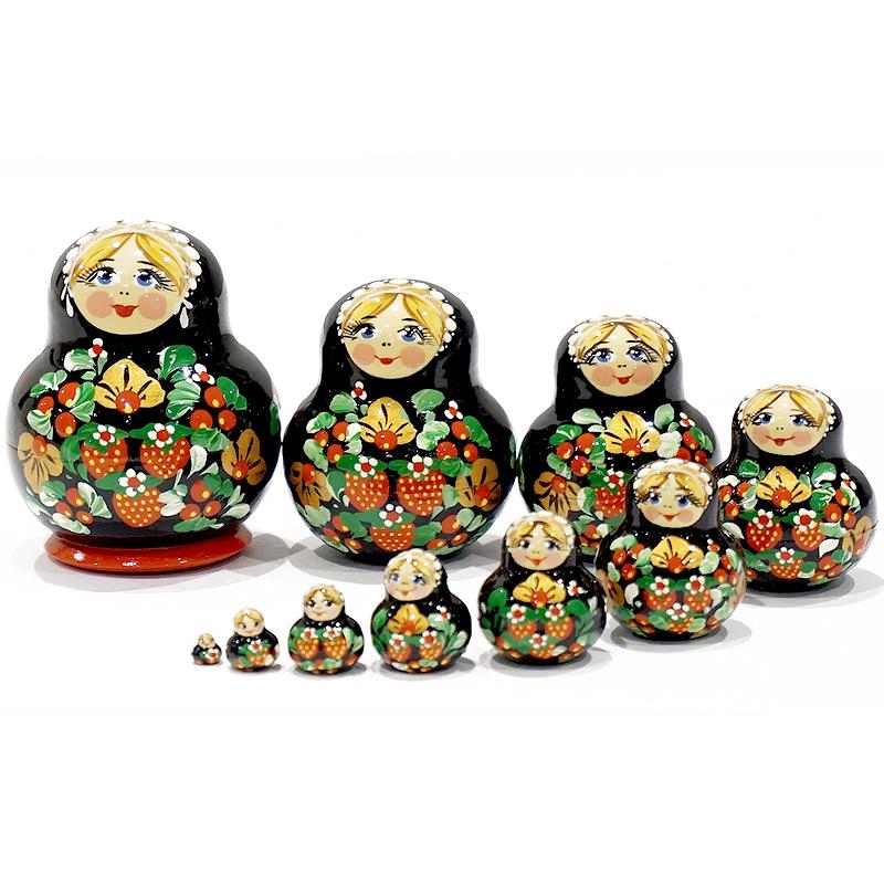 ロシア　ガリーナ・チェーホワ作　ミニマトリョーシカ（10P）　MAT-111 |  | 04