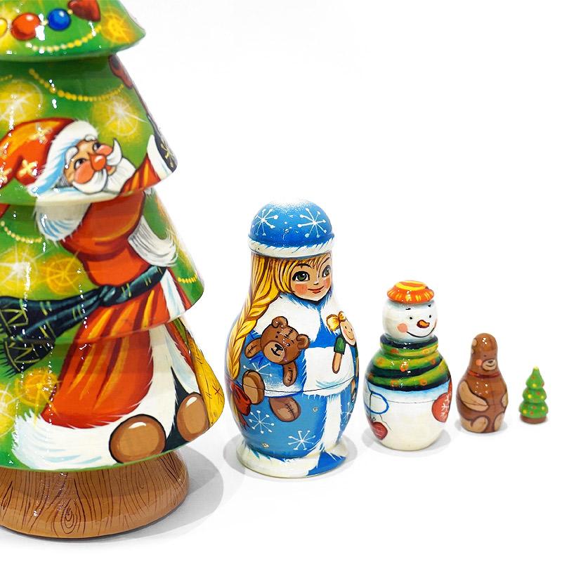 ロシア　ツリー型マトリョーシカ（5P） MAT-113 |  | 03