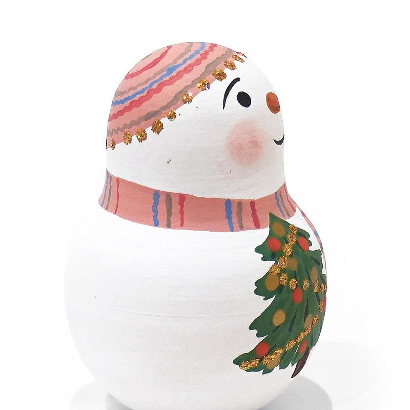 ロシア　オリガ・ロバノワ作　スノーマン起き上がりこぼし　MAT-129 |  | 02