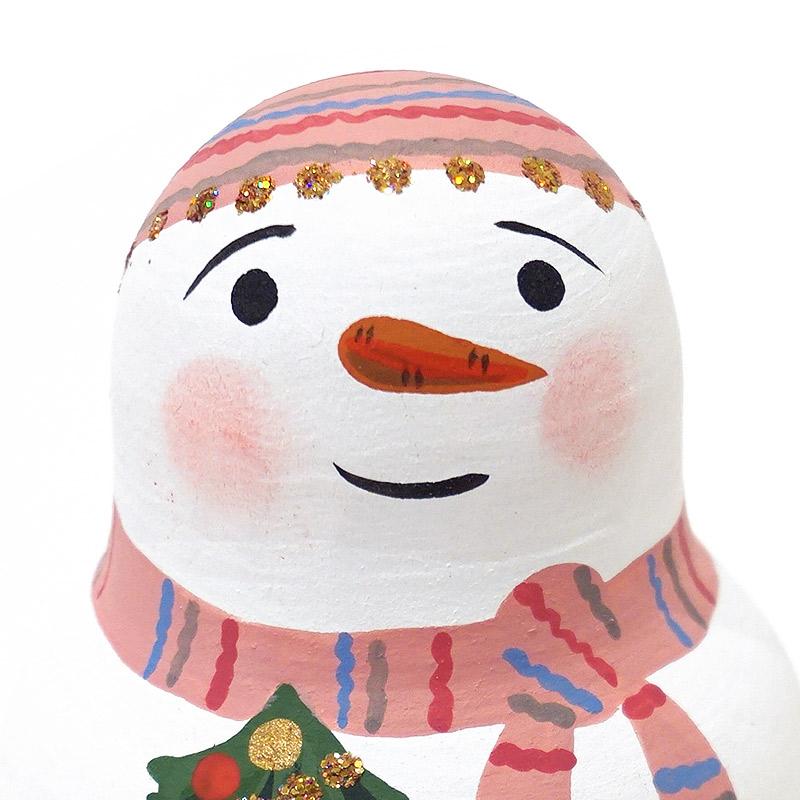 ロシア　オリガ・ロバノワ作　スノーマン起き上がりこぼし　MAT-129 |  | 04