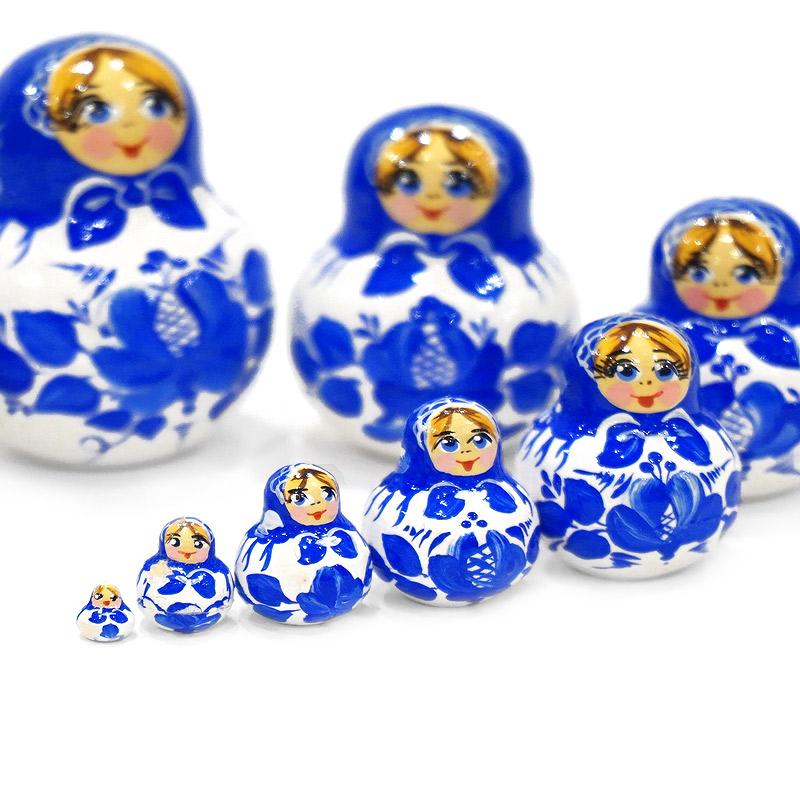 ロシア　ガリーナ・チェーホワ作　ミニマトリョーシカ（10P）　MAT-135 |  | 04