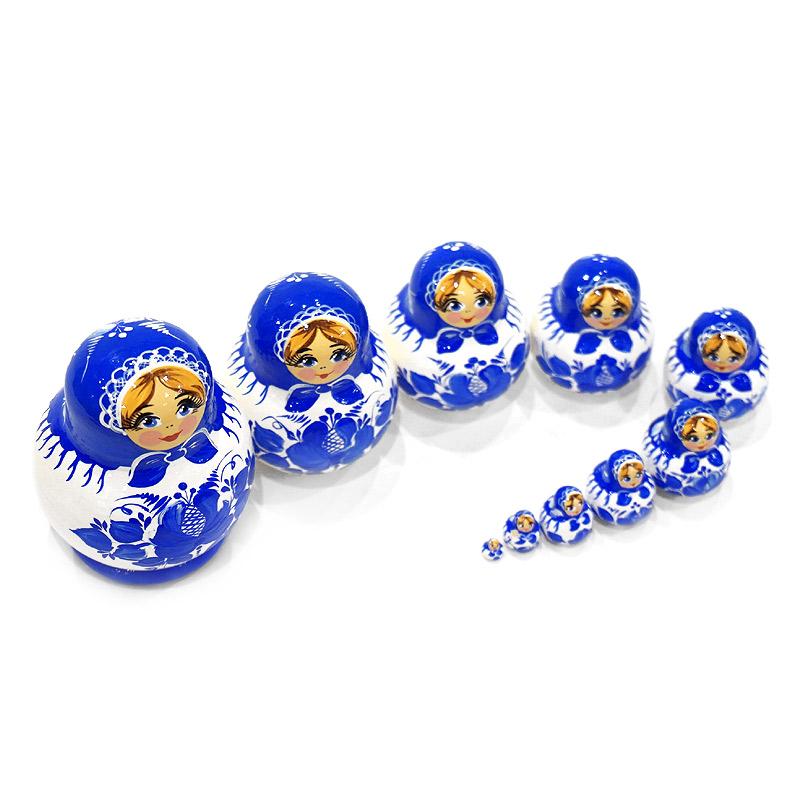 ロシア　ガリーナ・チェーホワ作　ミニマトリョーシカ（10P）　MAT-135 |  | 05