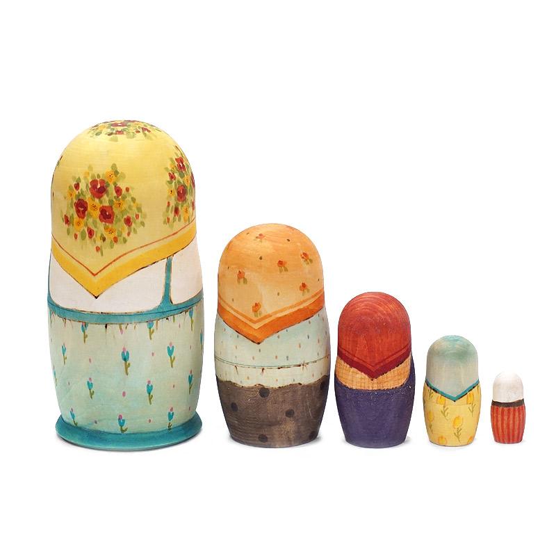 ロシア　オリガ・ロバノワ作　マトリョーシカ（5P）　MAT-145 |  | 02