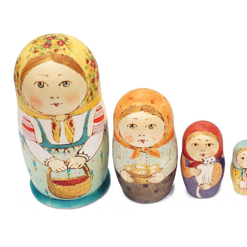 ロシア　オリガ・ロバノワ作　マトリョーシカ（5P）　MAT-145 |  | 03
