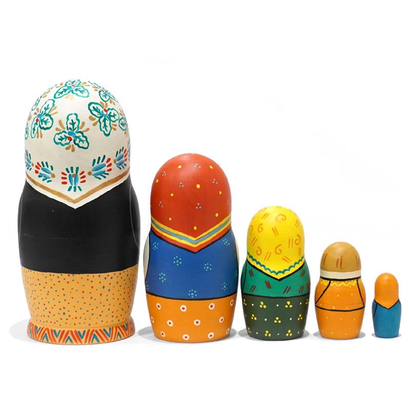 ロシア リューバ・ブジキナ作 マトリョーシカ（5P） MAT-148