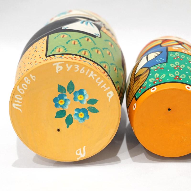 ロシア リューバ・ブジキナ作 マトリョーシカ（5P） MAT-148