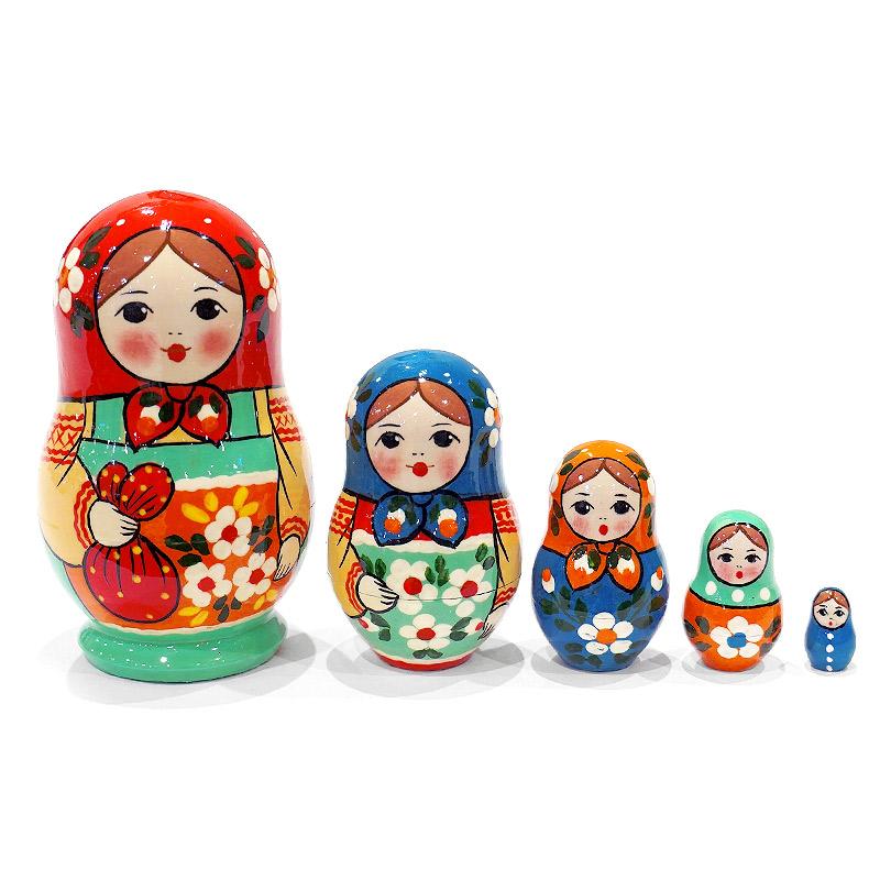 ロシア　セルギエフパサード　マトリョーシカ小（5P）　MAT-167 | 