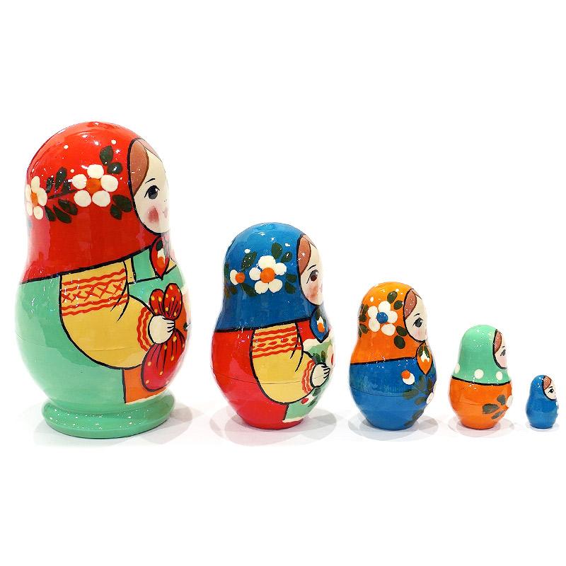 ロシア　セルギエフパサード　マトリョーシカ小（5P）　MAT-167 |  | 01