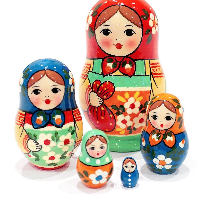 ロシア　セルギエフパサード　マトリョーシカ小（5P）　MAT-167 |  | 03