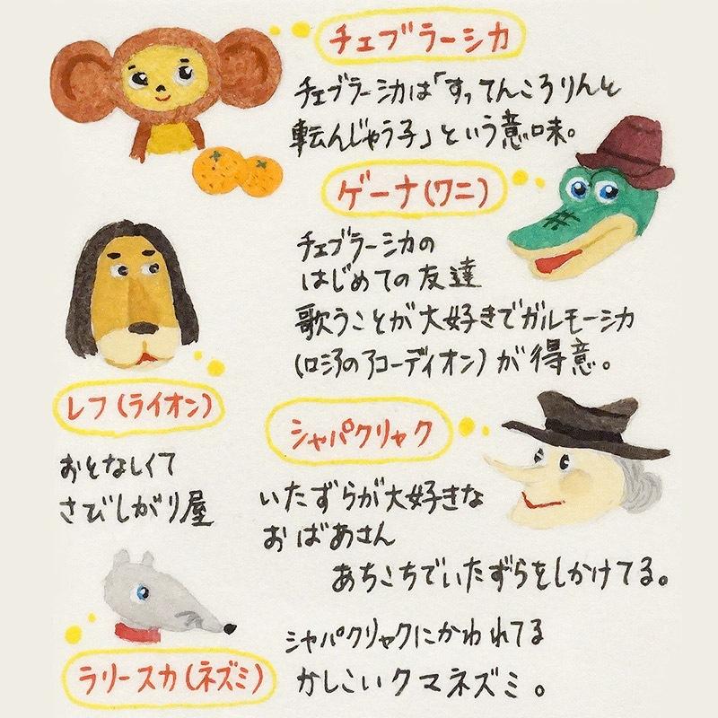 ロシア　チェブラーシカマトリョーシカ（5P）　中サイズ/茶　MAT-171 |  | 04