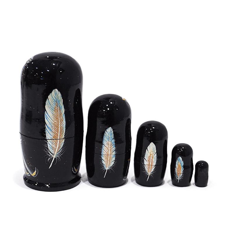 ロシア　サンクトペテルブルグ　バレエマトリョーシカ（5P）　MAT-189 |  | 01