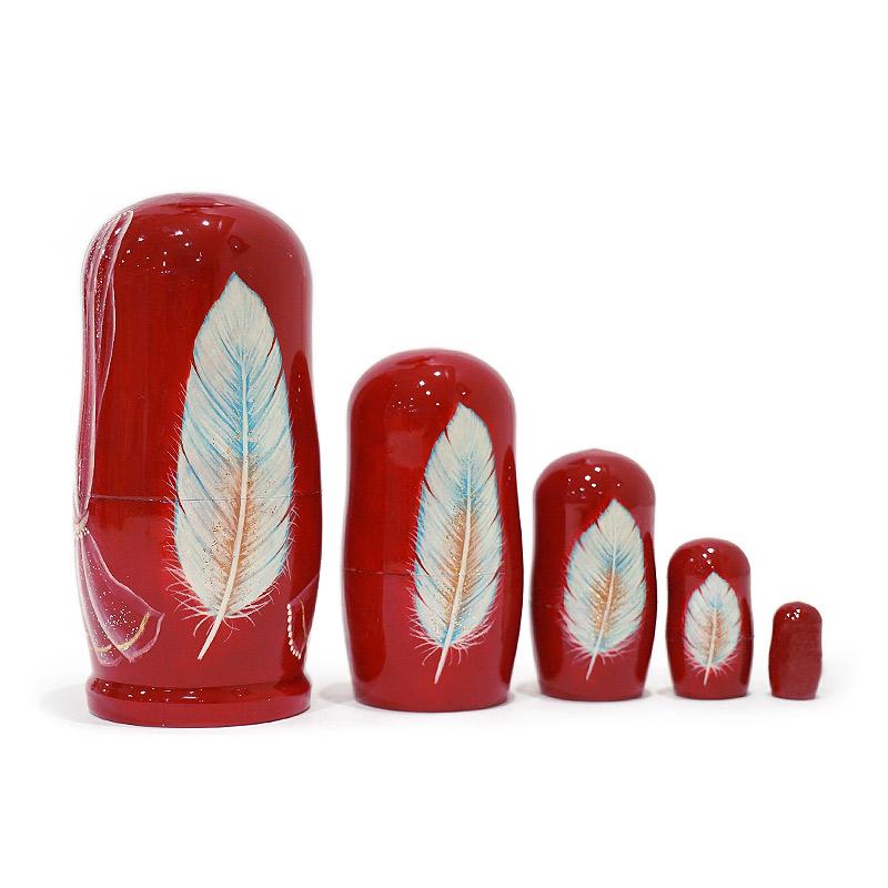 ロシア　サンクトペテルブルグ　バレエマトリョーシカ（5P）　MAT-190 |  | 01