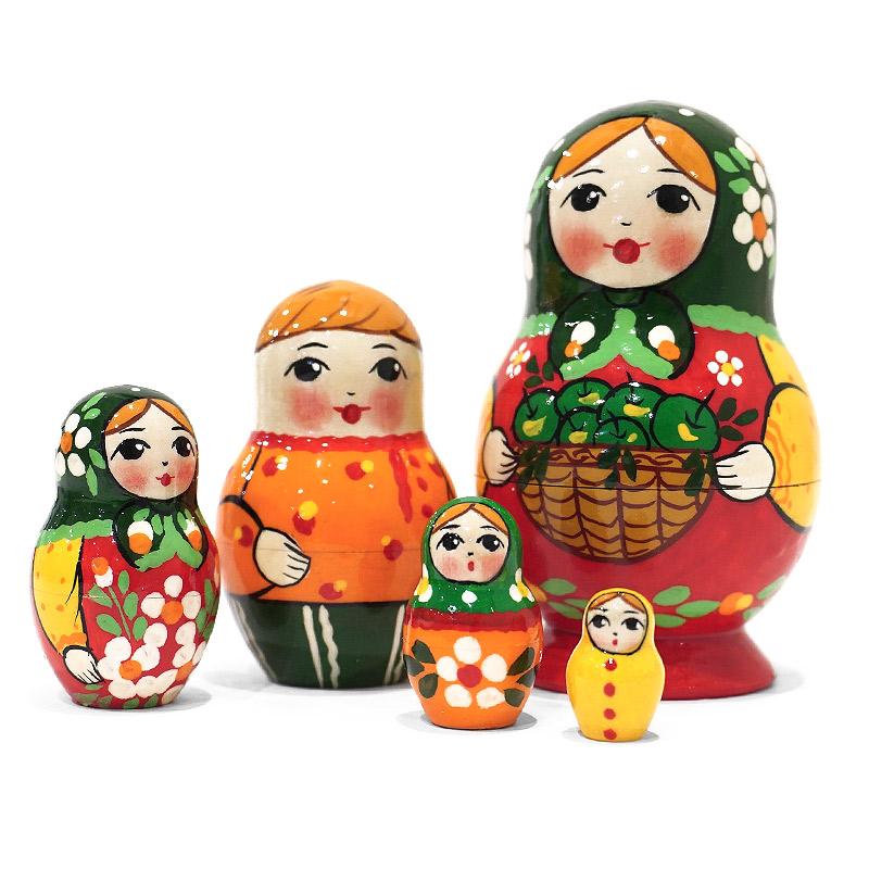ロシア　セルギエフパサード　マトリョーシカ小（5P）　MAT-192 |  | 02