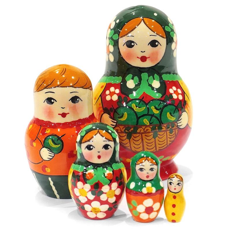 ロシア　セルギエフパサード　マトリョーシカ小（5P）　MAT-192 |  | 02