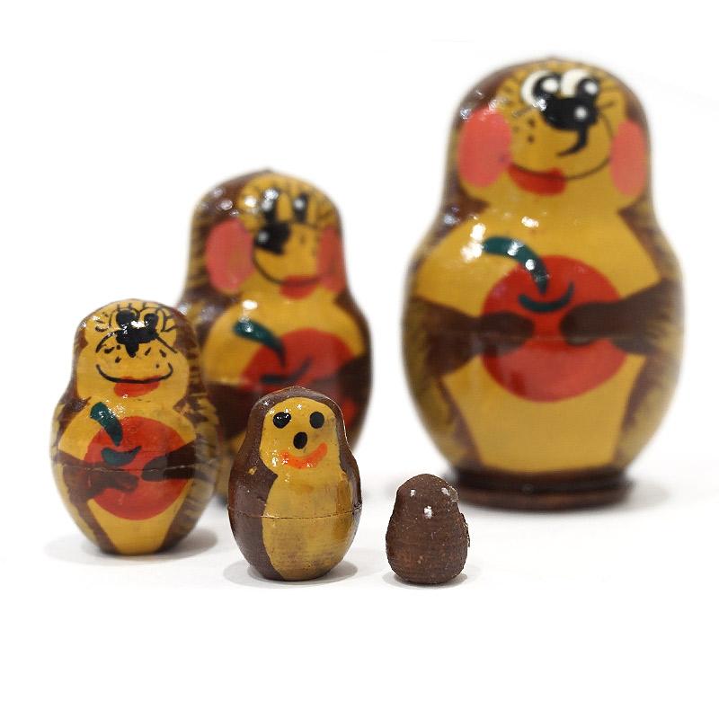 ロシア　ミニマトリョーシカ　ハリネズミ（5P）　MAT-195 |  | 03