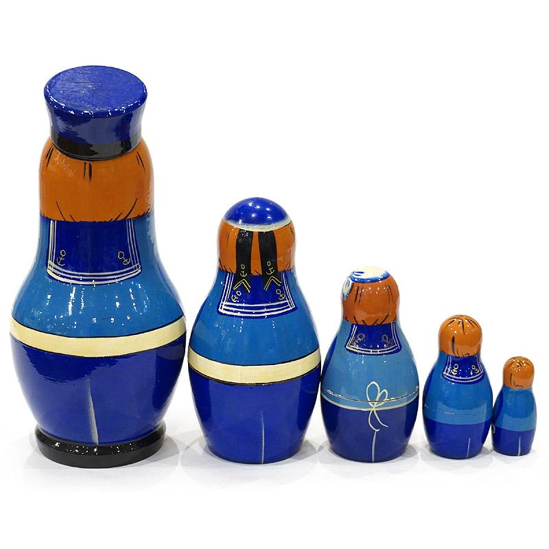 ロシア　キーロフの街のマトリョーシカ　水兵（5P）　MAT-198 |  | 01