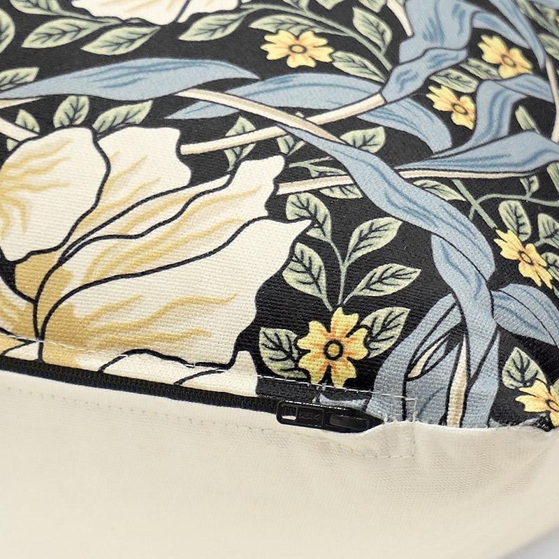 Morris Collection クッションカバー（45cm） ピンパーネル/ブラック MCC-PPBK |  | 02