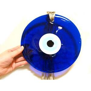 トルコ製 ナザールボンジュウ トルコのお守り オーナメント ガラスビーズ付 目玉直径22cm N-735 |  | 02