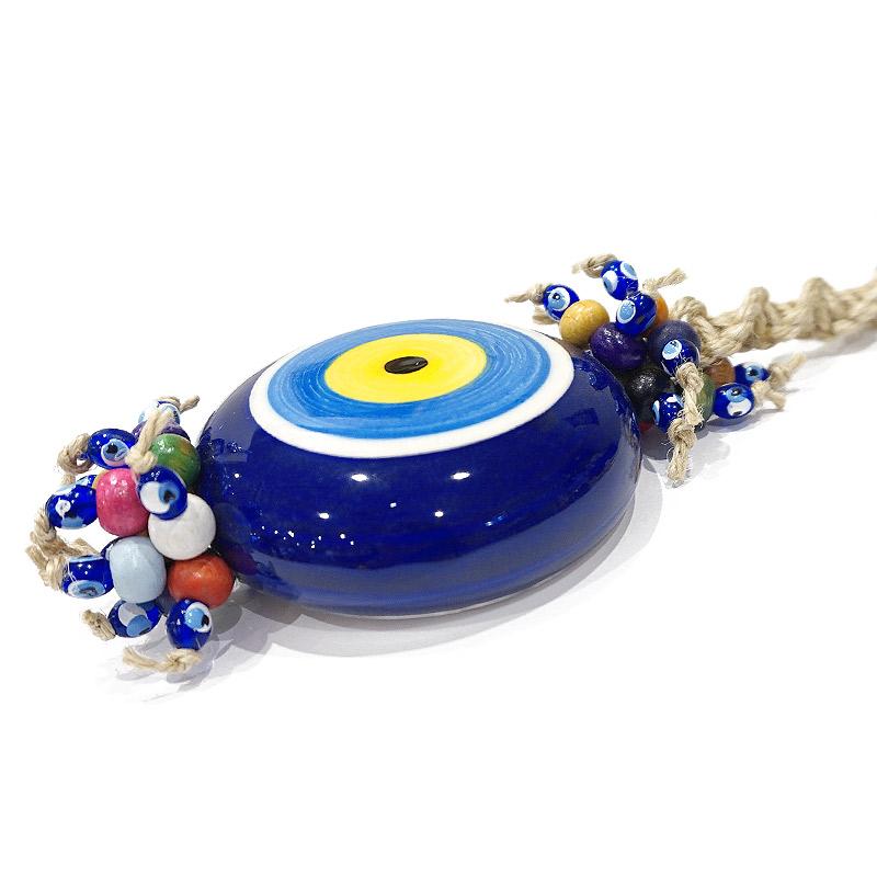 トルコ製 ナザールボンジュウオーナメント 陶器製/目玉直径6.5cm N-OCERAMIC-S |  | 02