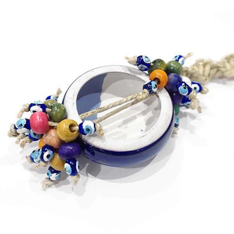 トルコ製 ナザールボンジュウオーナメント 陶器製/目玉直径6.5cm N-OCERAMIC-S |  | 03