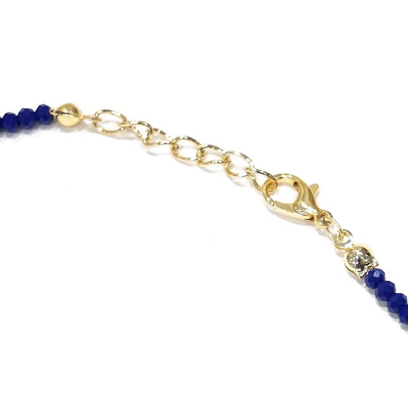 【メール便ＯＫ】トルコ製 ナザールボンジュウ トルコのお守り ビーズネックレス/ネイビー N-P14482NV |  | 02